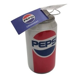 Pepsi Soda‎ Can Christmas Ornament Retro Logo White Red Blue G3271ZS052024 NEW